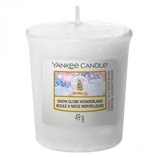 Snow globe wonderland votive 