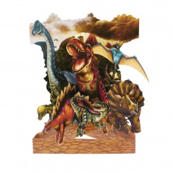 Dinosaurs 3D Swinging card SC145