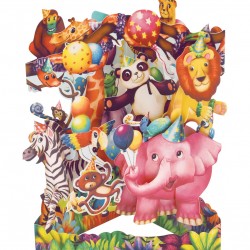 Jungle party 3D Swinging card SC178