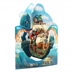 Pirate ship 3D Swinging card SC192