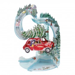 Driving Home For Christmas 3D pendulum card XPD024