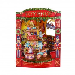 Christmas toy shop swinging cards XSC208