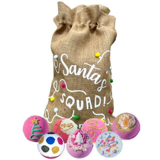 Hessian Sack Santa squad