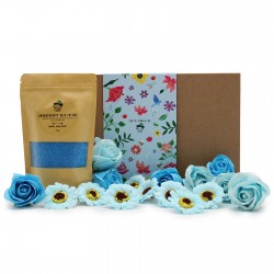 Bath salt & flowers gift box