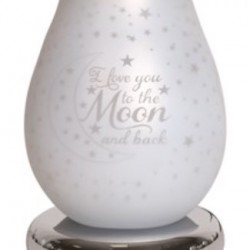 Satin love you to the moon touch lamp aroma burner