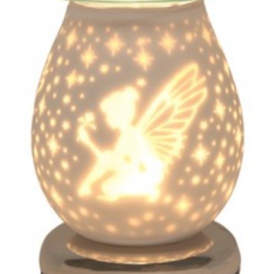 Satin sitting fairy touch lamp aroma burner