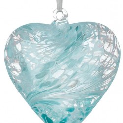 12cm friendship heart pastel blue