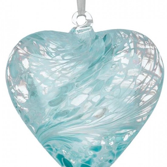 12cm friendship heart pastel blue