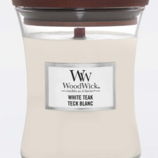 white teak medium jar