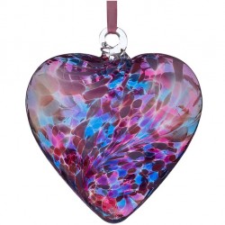 8cm friendship heart blue and pink 