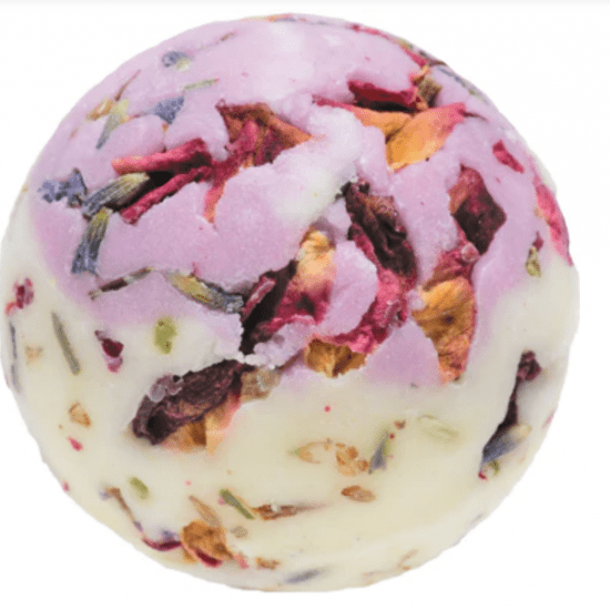 Flower power bath creamer 