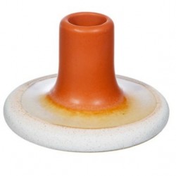 Mojave glaze dinner candle holder terracotta