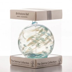 10cm birthstone ball Aquamarine- March