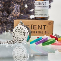 Aromatherapy necklace flower of life 25mm