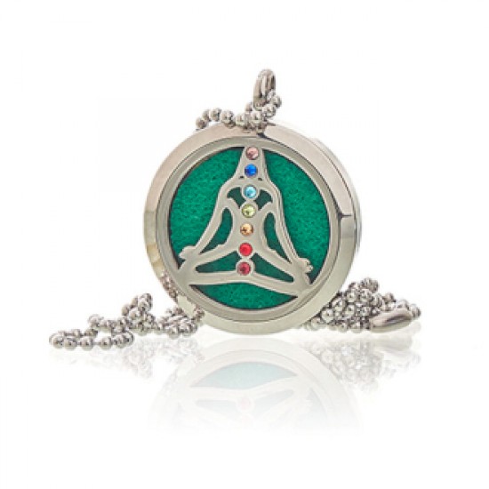 Aromatherapy necklace yoga chakra 30mm