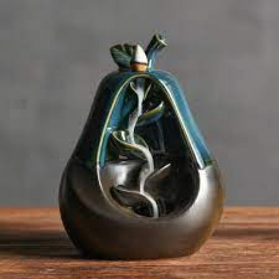 Backflow pear incense burner