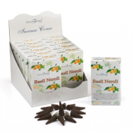 Basil & neroli Incense cones x15