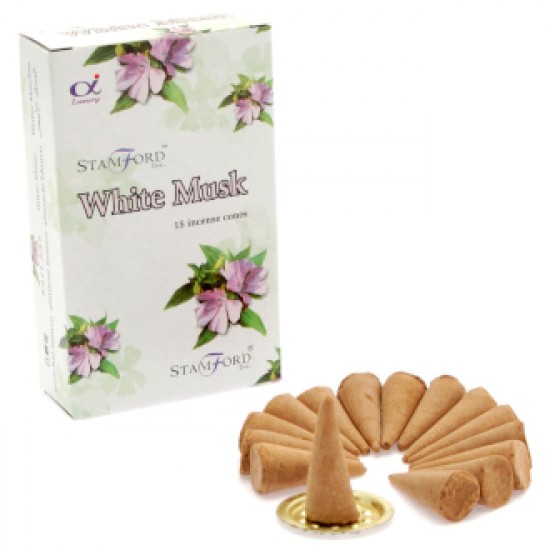 White musk Incense cones x15pk