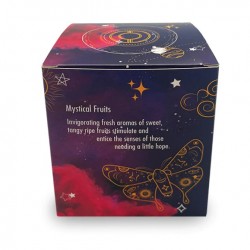 Celestial Gemstone Candle 200g with Cherry Quartz Gem - Mystical Fruits