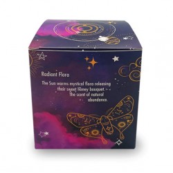 Celestial Gemstone Candle 200g with Aventurine - Radiant Flora