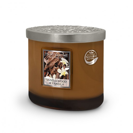 2 Wick candle Sandalwood & vanilla