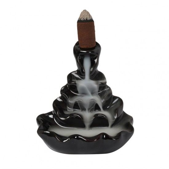 4 tier ripple backflow incense burner