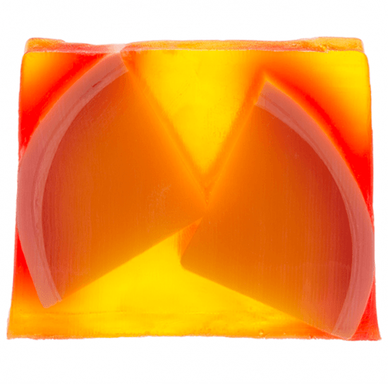 Stick it to the mandarin soap slice