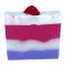 Berry smooth soap slice