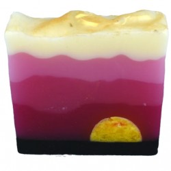 Sunset state of mind soap slice