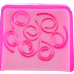 Pink pamper soap slice