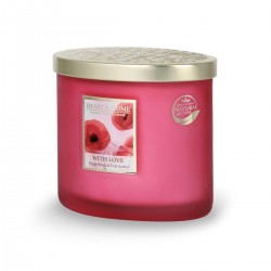 2 Wick candle with love poppy