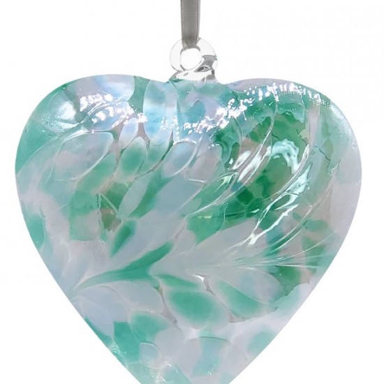 12cm friendship heart green