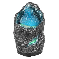 Crystal effect cave humidifier blue