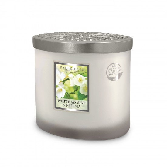 2 wick candle white jasmine & freesia