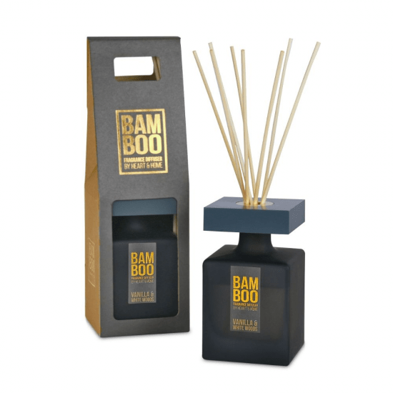 Vanilla & white woods reed diffuser- Large