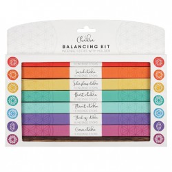 Chakra balancing incense gift pack + holder