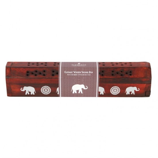 Elephant- rosewood incense gift box