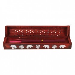 Elephant- rosewood incense gift box