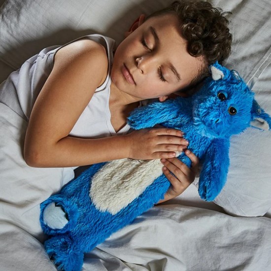 Blue dragon long hot water bottle 3D