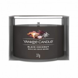 Black coconut single filled votive