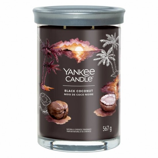 Signature Black coconut tumbler large jar