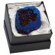 Aura quartz geode in box- assorted colour