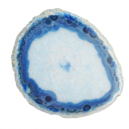 Agate slice 3-4" Blue