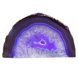 Agate cut base 3"-4" Nodule- Purple