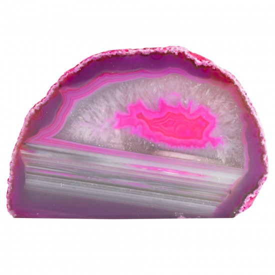 Agate cut base 3"-4" Nodule- Pink