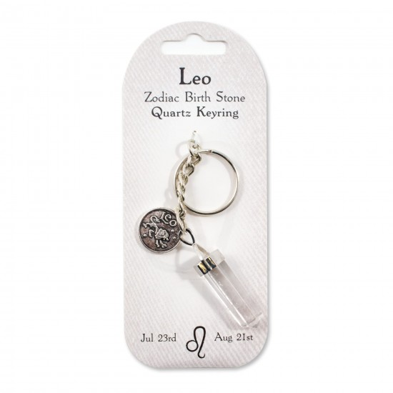 Zodiac keyring Leo- Quartz