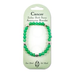 Crystal energy Zodiac bracelet Cancer- Aventurine