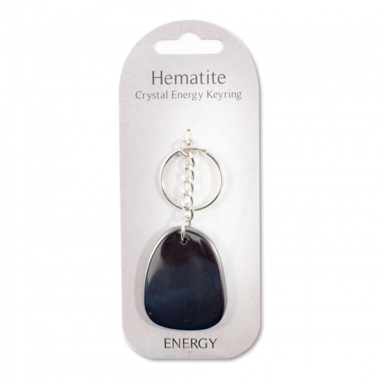 Crystal energy Keyring- Hematite