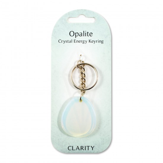 Crystal energy Keyring- Opalite