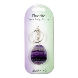 Crystal energy Keyring- Fluorite